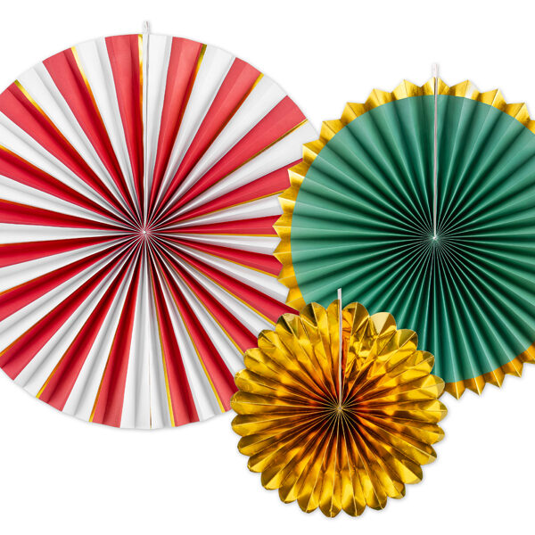 Rozety dekoracyjne, mix, 26-43 cm (1 op. / 3 szt.)