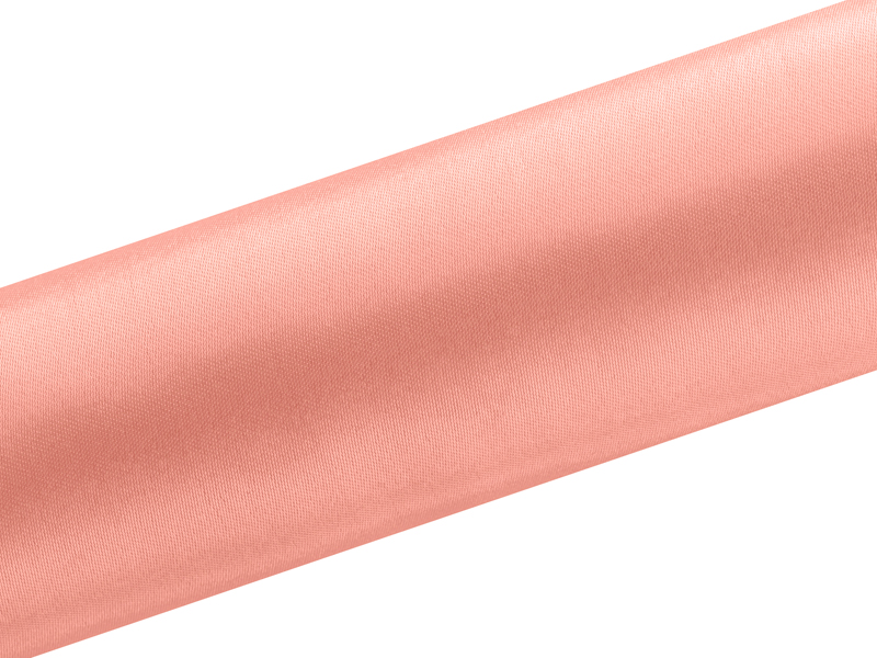 Satyna gładka, koralowy, 0,16 x 9m (1 szt. / 9 mb.)