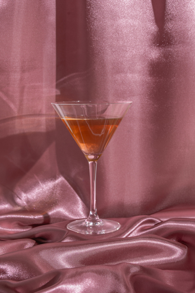 Satyna gładka, ciemy różowy, 0,48 x 9m - obrazek 2