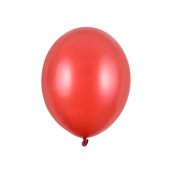 Balony Strong 23cm, Metallic Poppy Red (1 op. / 100 szt.)