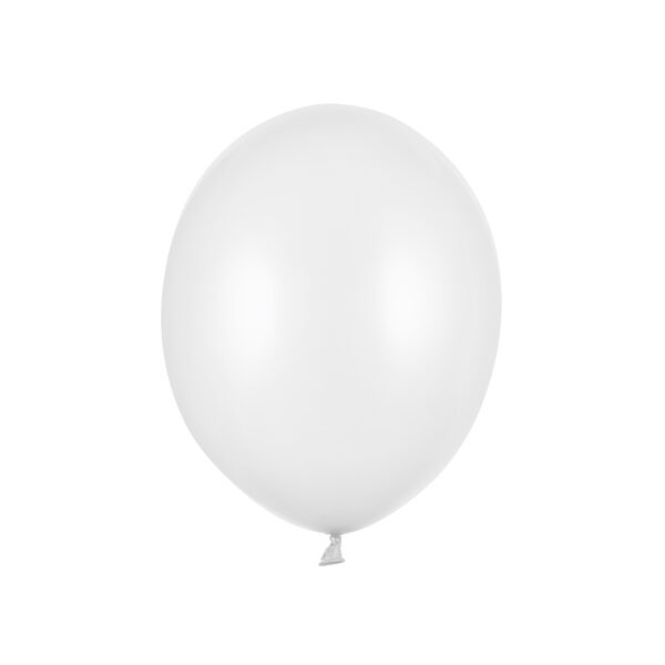 Balony Strong 23cm, Metallic Pure White (1 op. / 100 szt.)