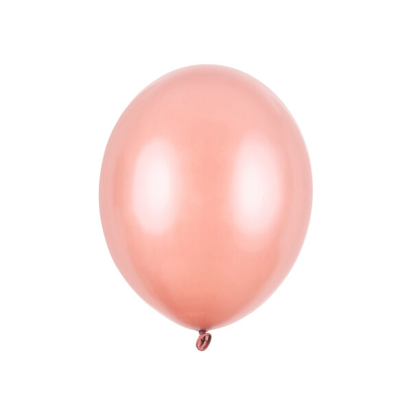 Balony Strong 23cm, Metallic Rose Gold (1 op. / 100 szt.)
