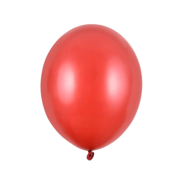 Balony Strong 27cm, Metallic Poppy Red (1 op. / 50 szt.)