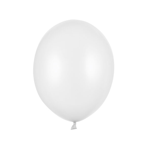 Balony Strong 27cm, Metallic Pure White (1 op. / 10 szt.)