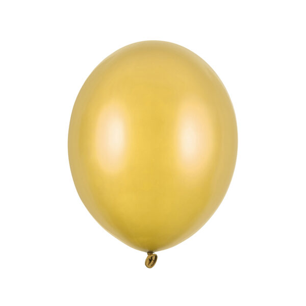 Balony Strong 27cm, Metallic Gold (1 op. / 10 szt.)