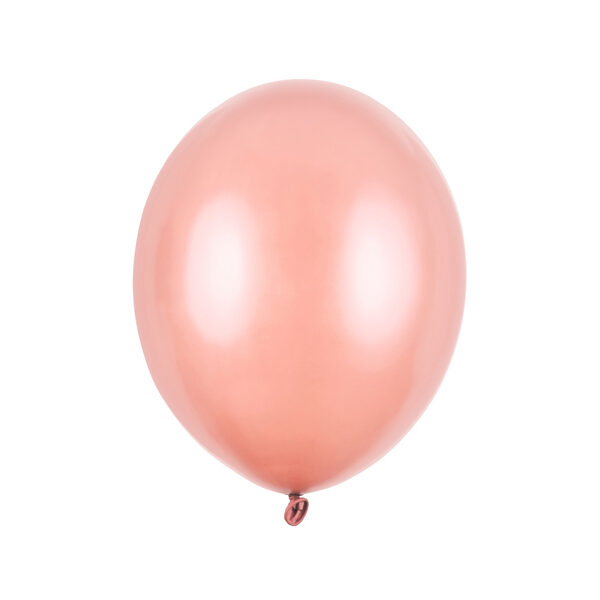 Balony Strong 27cm, Metallic Rose Gold (1 op. / 50 szt.)