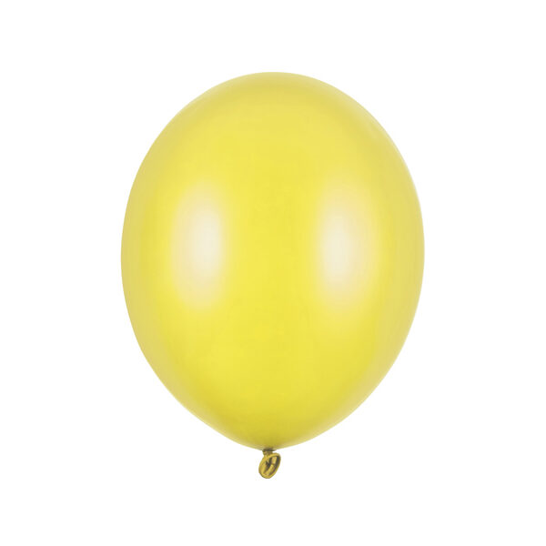 Balony Strong 27cm, Metallic Lemon Zest (1 op. / 10 szt.)