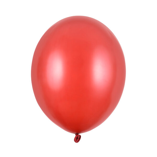 Balony Strong 30cm, Metallic Poppy Red (1 op. / 10 szt.)