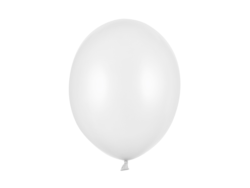 Balony Strong 30cm, Metallic Pure White (1 op. / 10 szt.)