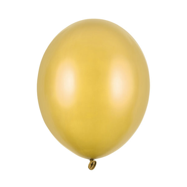 Balony Strong 30cm, Metallic Gold (1 op. / 10 szt.)