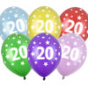 Balony 30cm, 20th Birthday, Metallic Mix (1 op. / 50 szt.)