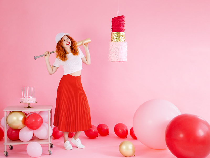 Balony Strong 30cm, Pastel Poppy Red (1 op. / 100 szt.) - obrazek 2