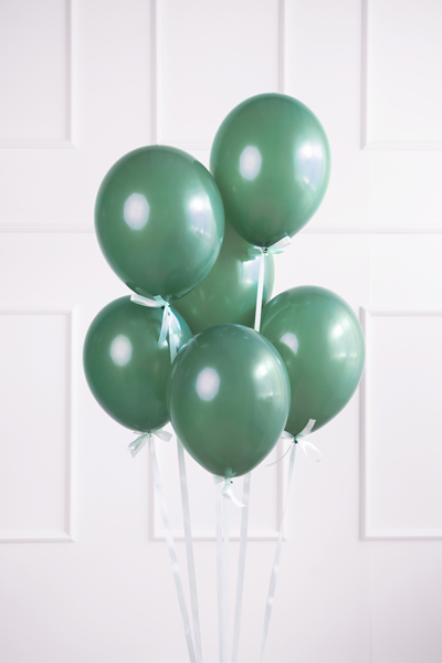 Balony Strong 30 cm, Pastel Bottle Green (1 op. / 100 szt.) - obrazek 2