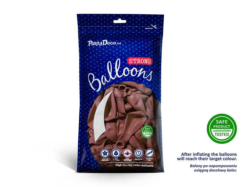 Balony Strong 30 cm, Pastel Wild Rose (1 op. / 100 szt.) - obrazek 8