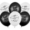 Balony 30cm, Happy Birthday, Pastel mix (1 op. / 50 szt.)