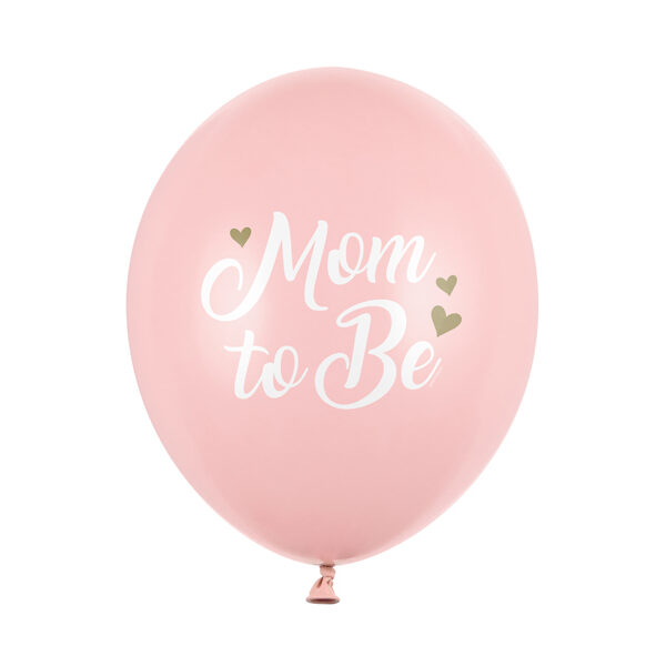 Balony 30 cm, Mom to Be, Pastel Pale Pink (1 op. / 6 szt.)