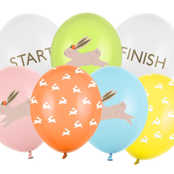 Balony 30 cm, Egg hunt, mix (1 op. / 7 szt.)