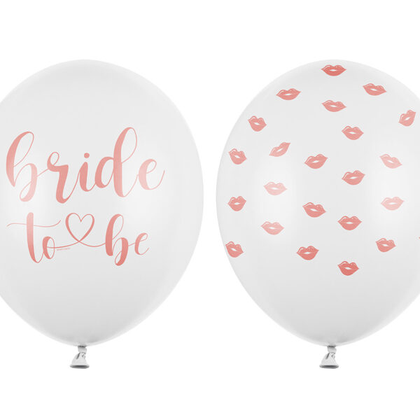 Balony 30 cm, Bride to be, mix (1 op. / 50 szt.)