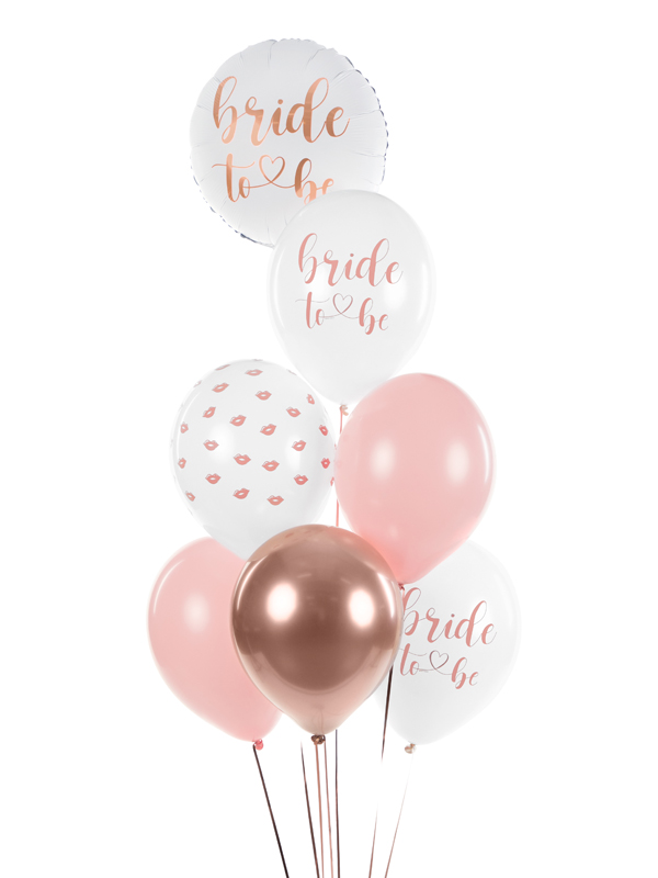 Balony 30 cm, Bride to be, mix (1 op. / 50 szt.) - obrazek 6