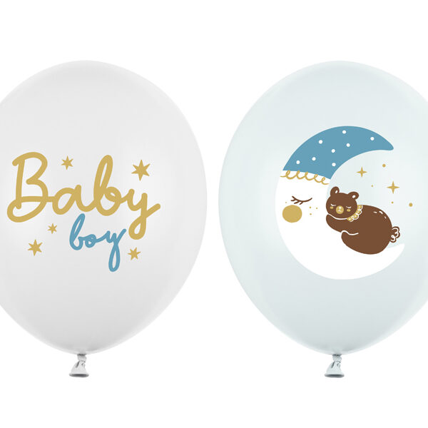 Balony 30 cm, Baby boy, mix (1 op. / 50 szt.)