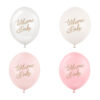 Balony 30 cm, Welcome Baby, mix różowy (1 op. / 50 szt.)