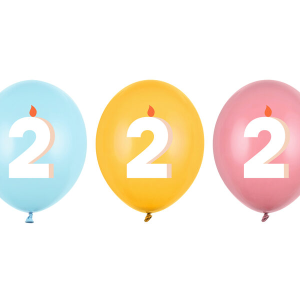 Balony 30 cm, 2, mix (1 op. / 50 szt.)