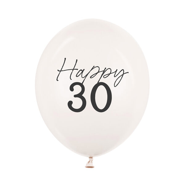 Balony 30 cm, 30, Pastel Off-white (1 op. / 50 szt.)