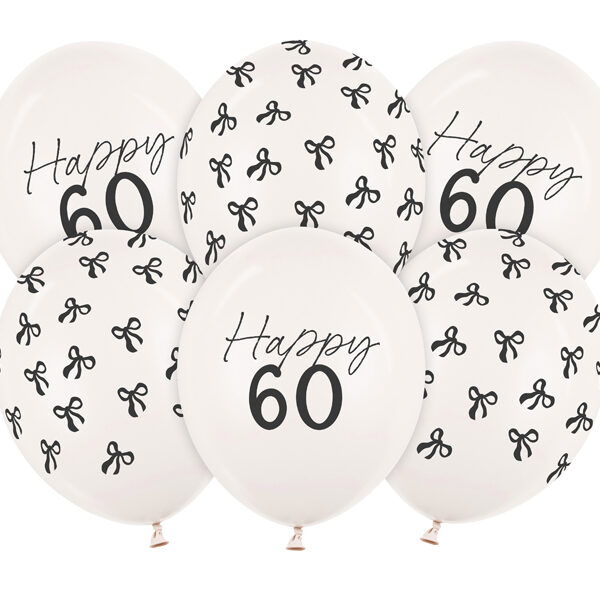 Balony 30 cm, 60, Pastel Off-white (1 op. / 6 szt.)