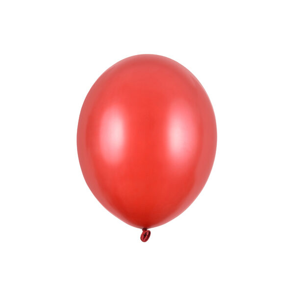 Balony Strong 12cm, Metallic Poppy Red (1 op. / 100 szt.)