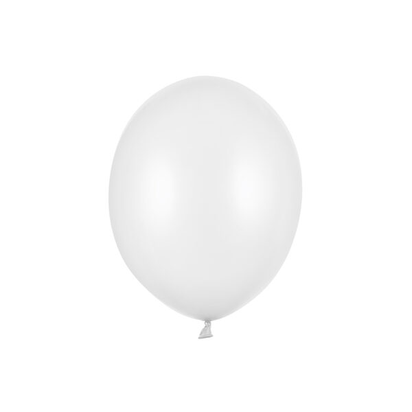 Balony Strong 12cm, Metallic Pure White (1 op. / 100 szt.)