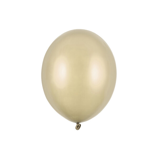 Balony Strong 12 cm, Metallic Cold Gold (1 op. / 100 szt.)
