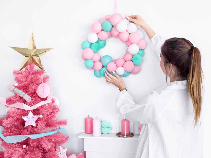 Balony Strong 12cm, Pastel Pale Pink (1 op. / 100 szt.) - obrazek 4