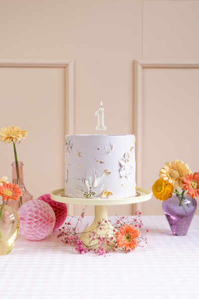 Świeczka urodzinowa Cyferka 1, beż, 6 cm - obrazek 2