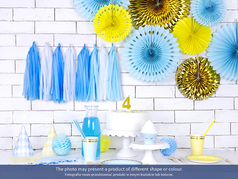 Świeczka urodzinowa Cyferka 3, złoty, 7cm - obrazek 4