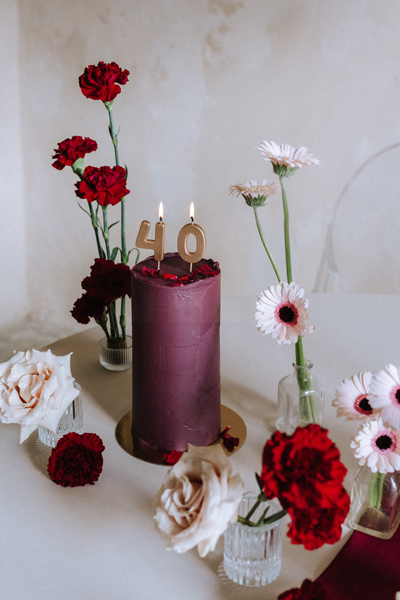 Świeczka urodzinowa Cyferka 0, 4.5 cm, złoty - obrazek 2