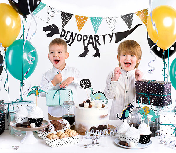 Zestaw dekoracji party - Dinozaury