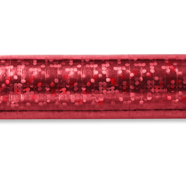 Serpentyny holograficzne, czerwony, 3,8m (1 op. / 18 szt.)