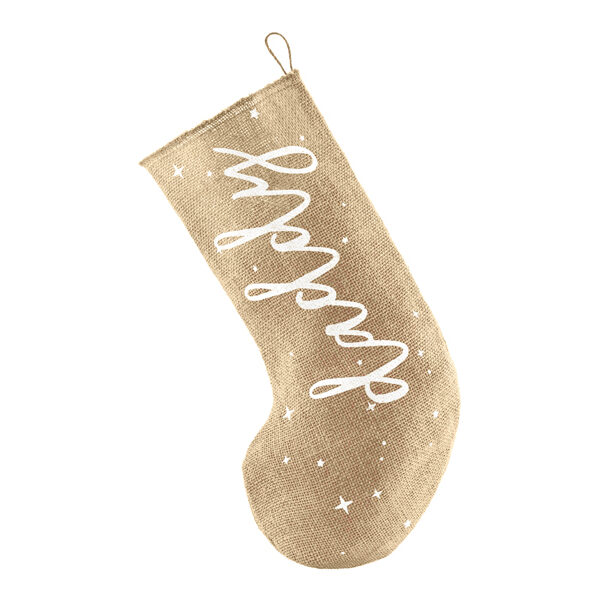 Skarpeta dekoracyjna Daddy, biały, 23x39.5cm