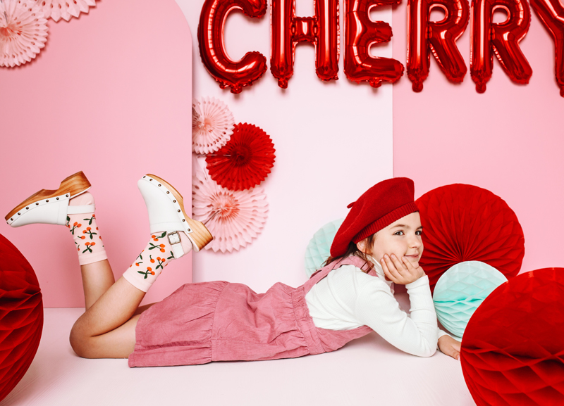 Skarpetki Wisienki, mix, 31-34 - obrazek 3