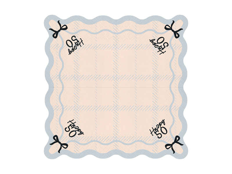 Serwetki Happy 50, 33x33 cm, mix (1 op. / 12 szt.) - obrazek 2