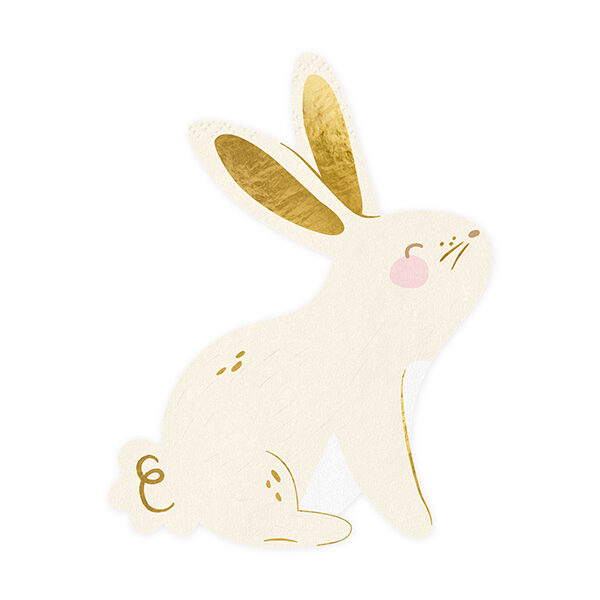 Serwetki Zajączek, mix, 12.5x16 cm (1 op. / 20 szt.)