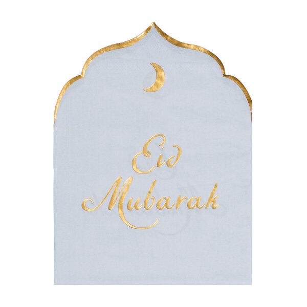 Serwetki Eid Mubarak, 16x13.5 cm (1 op. / 12 szt.)