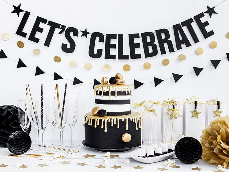 Słomki papierowe, czarny, 19,5cm (1 op. / 10 szt.) - obrazek 4