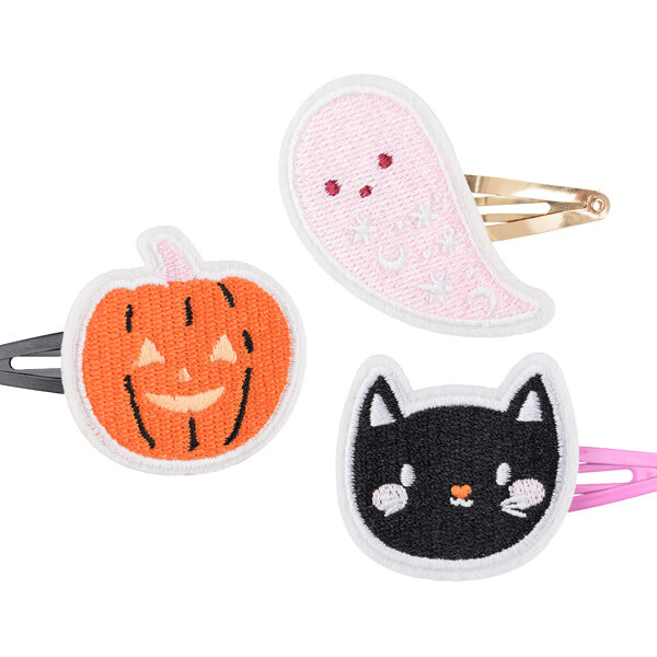 Spinki do włosów Halloween, mix (1 op. / 3 szt.)
