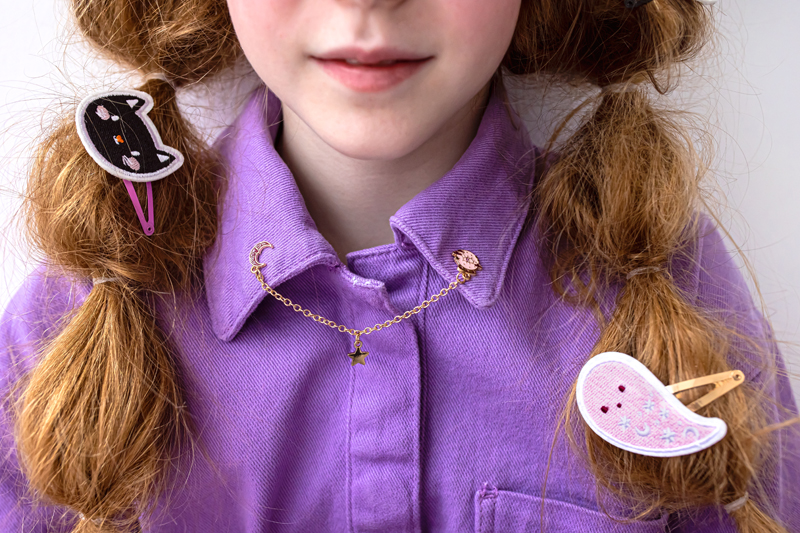 Spinki do włosów Halloween, mix (1 op. / 3 szt.) - obrazek 2