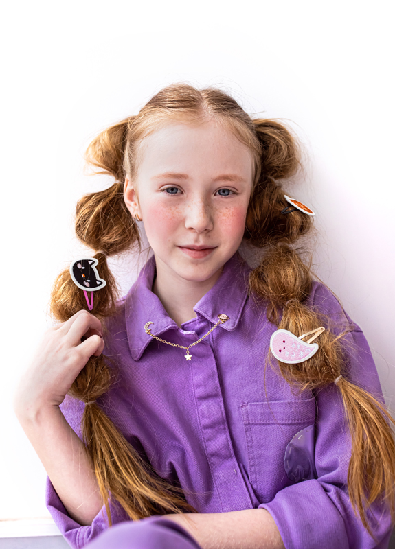 Spinki do włosów Halloween, mix (1 op. / 3 szt.) - obrazek 4