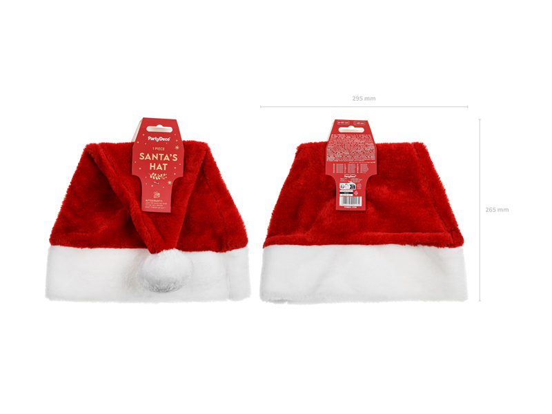 Czapka Świętego Mikołaja Premium, mix - obrazek 3