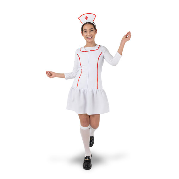 Strój Pielęgniarka, biały, rozmiar M