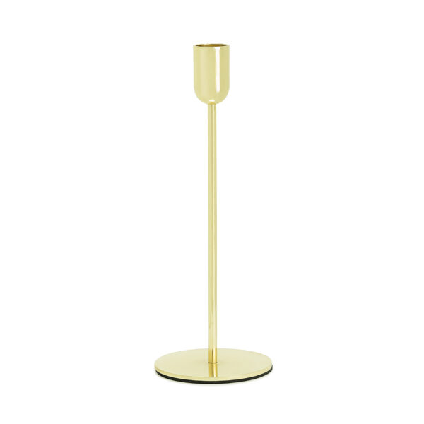 Świecznik, złoty, 22cm