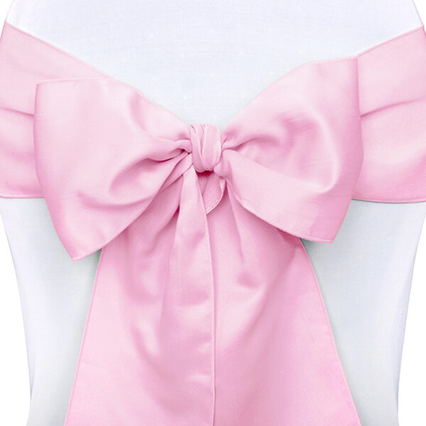 Szarfy na krzesło, j. różowy, 0,15 x 2,75m (1 op. / 10 szt.)